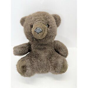 Vintage Cuddle Wit Brown Teddy Bear Stuffed Animal Plush Soft Toy 10”